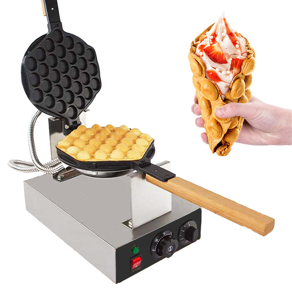 GR-FY6 Bubble Waffle Maker | Maker manuel du thermostat à oeuf | Machine électrique professionnelle | Anti-strict
