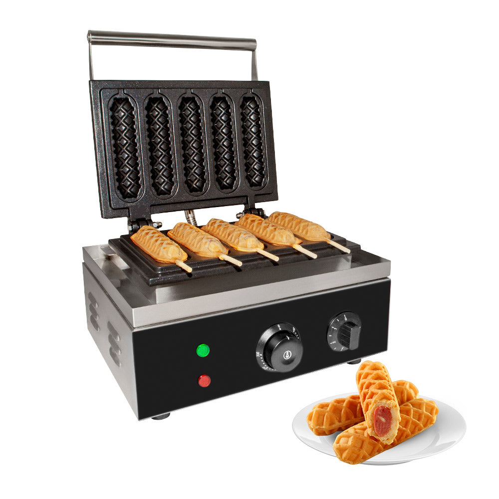 GR-XCXX5 Corn para perros de maíz hierro | Fabricante de perros de waffle comercial | 5 PCS