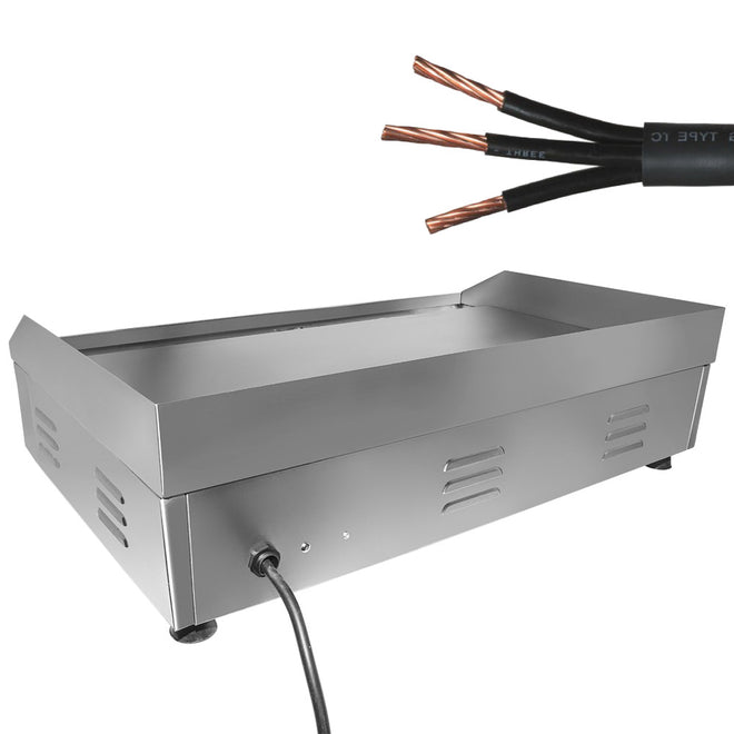 Large (half ribbed) / 220V, griddle grill